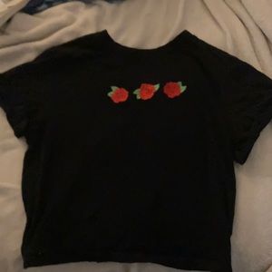 Rose crop top